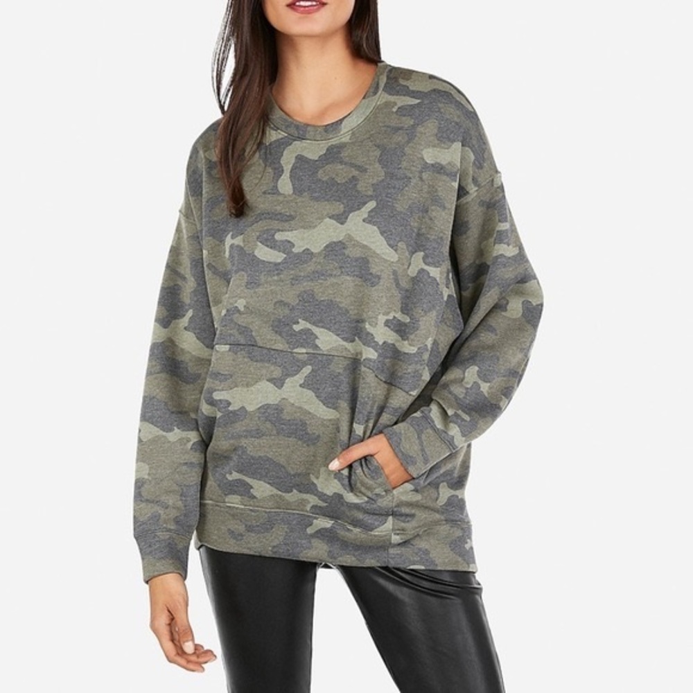 Express Camo Sweatshirt